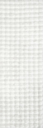 nuLOOM Jeni Solid Faux Rabbit Machine Washable Runner Rug, 2' 6" x 10', Off-White