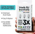 Kids Electric Toothbrush - Rechargeable Vibrating Toothbrush with Timer, Includes 6 Replacement Heads, Gently Cleans Little Teeth, for Girls and Boys, Kids & Toddlers Age 2+, Shark