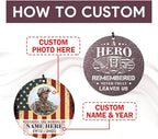 36inch Personalized Wind Chimes, Memorial Wind Chimes for US Veteran, Wind Chime for Loss of Loved Dad/Mom, Sympathy Memorial Gifts, Thank You Veteran Solider