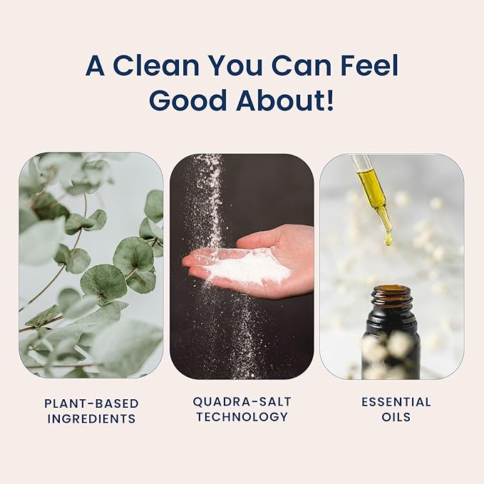 Natural Concentrated Dish Detergent Dishwashing Liquid | Plant-Based Dish Soap | Sweet Basil Fresh Scent | Pack of 3