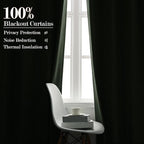 150 Inches Extra Wide Room Divider Draperies, Pinch Pleat Drapes, Absolutely Blackout Sliding Door Drapery, Total Privacy Ceiling Track Curtains, 150" W by 102" L, Fog Green (1 Panel)