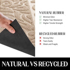 Yimobra Welcome Front Door Mat Outdoor, Heavy Duty Sturdy Non Slip Doormats, Rubber Backing, Low-Profile Entrance Rugs, Absorbent Resist Dirt, Easy Clean Patio Garage Floor Mats, 60X36 Inch, Beige