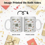 JINYO Boho Floral Mom Coffee Cup, Mother's Day Mugs Cups, Mother Birthday Gifts from Daughter Son, Mom Daily Affirmation Ceramic Coffee Tea Mug 11 oz