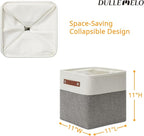 DULLEMELO 11 Inch Cube Storage Bins Fabric Storage Cubes 4 Pack Foldable Cube Storage Baskets for Cube Organizer, Cube Storage Organizer Bins for Home Office Organizer Closet, Shelves, Toy, Nursery
