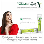 Herbodent® NEEM 7 in 1 Toothpaste-6.53Oz Pack of 6 | Organic Herbs-Neem, Black Seed & Xylitol for Anti Cavity, Cardamom & Mint for Freshness, Baking Soda for Great Cleaning-No Fluoride & No Paraben