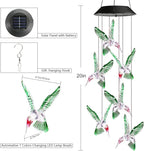 Toodour Solar Wind Chime, Color Changing Wind Chimes Hummingbird, LED Decorative Mobile, Gifts for Mom Grandma, Waterproof Outdoor Decorative Lights for Garden, Patio, Yard, Window Outdoor Decor