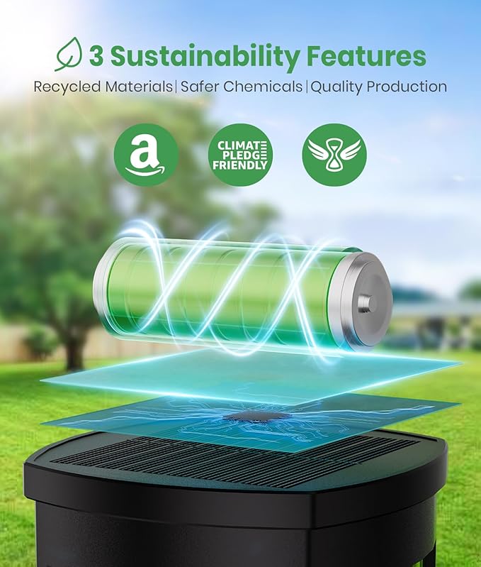 Solar Pathway Lights Outdoor,IP65 Waterproof Auto On/Off Solar Garden Lights Solar Powered Landscape Lighting for Yard Patio Walkway (4)