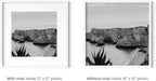 HAUS AND HUES 16x16 White Metal Picture Frames Matted to 12x12 - Features Premium Aluminum & Hanging Hardware, Shatterproof Plexiglass - Ideal for Home, Room, Office (16x16 in, White, Set of 4)