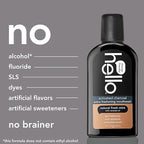 Hello Activated Charcoal Extra Freshening Mouthwash, Natural Fresh Mint and Coconut Oil, Fluoride Free, Alcohol Free, Vegan, SLS Free and Gluten Free, 16 Fl Oz (Pack of 3)