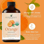 Handcraft Blends Organic Orange Essential Oil – 1 Fl Oz – 100% Pure and Natural – Premium Grade Essential Oil for Diffuser and Aromatherapy