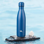 Insulated Water Bottles,17 oz Double Wall Stainless Steel Vacumm Metal Flask for Sports Travel,Blue