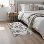 Modern Abstract Door Mat Indoor Entrance 2X3 Front Porch Area Rug Washable, Non-Slip Small Grey Rugs for Entryway Bathroom Ultra-Thin, Throw Carpet for Kitchen Bedroom Nursery Kids Print Faux Wool