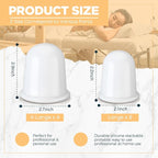 TrelaCo 12 Pcs 2 Size Cupping Therapy Set Silicone Anti Cellulite Cupping Kit for Massage Therapy Cupping Therapy Set Vacuum Suction Cup for Arthritis Relief, Pain Reduction Adults Home Use (White)