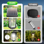 Solar Pathway Lights Outdoor, 6 Pack Upgraded Solar Lights Outdoor Waterproof, Bright Up to 15 Hrs Auto On/Off Garden Light for Yard Patio Lawn Path Walkway Driveway Outside Decor(Cool White)