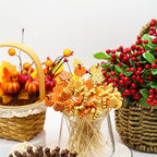 Fall Cocktail Picks Pumpkin Maple Leaf Assorted Autumn Theme Toothpicks Fruit Drinks Dessert Sticks Food Sandwich Appetizer Charcuterie Skewers, for Thanksgiving Decorations Party Supplies (100)