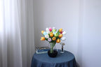 Buart Spring-Colors Tulip Flowers Artificial Luxury Big Tulip Valentine's Day Mother's Day Easter Home Kitchen Wedding Decorations(11pcs)