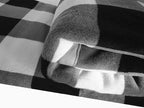 UKELER Buffalo Check Sherpa Throw 80'' x 60''- Soft Plush Flannel Blanket Throws for Bed/Couch/Sofa/Office/Camping