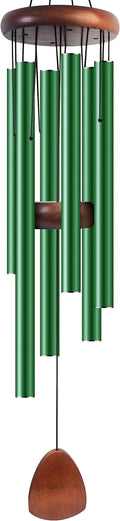 Large Aluminium Wind Chimes 37 Inches to Create a Zen Atmosphere Suitable for Outdoor, Garden, Patio Decoration. Classic Wind Chimes with Wind Catcher Suitable as A Gift for Unisex(Green)