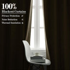 120" Wx108 L Linen Room Divider Drapes for Doorway/Glass Window/Sliding Door/Patio, Extra Wide Pinch Pleated Full Blackout Curtains for Girls Boys Teen Kids Room, 1 Panel, Ivory White