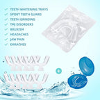 Thermoplastic Teeth Whitening Mouth Trays Tooth Mouth Guard Whitening Teeth Trays with Case Mold Dental Oral Care Kit for Sports, Guard Teeth Grinding at Night for Sleep Well