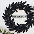 115 PCS Black Pampas Grass Bouquet, Boho Table Decor, Black Bunny Tails Dried Flowers, Dried Pampas Grass for Weddings, Home Decor, Rustic Parties, and Baby Shower Decorations