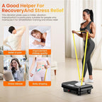Vibration Plate Exercise Machine: TISSCARE Vibrating Plates for Lymphatic Drainage and Weight Loss, 300Lbs Capacity Full Body Power Shake Workout Platform for Home Cardio Fitness