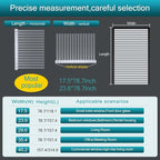 Window Privacy Film with Installation Tools,Stripe Window Film, Static Cling, Anti UV, Heat Control, Ideal for Home Shower Office Glass Door (Stripes Pattern, 45.2X157.4Inch)