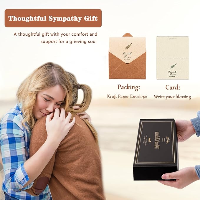 Memorial Sympathy Wind Chimes, Sympathy Gift Baskets in Memory of a Loved One Mother Father for Memorial/Bereavement/Condolence, 30" Wooden