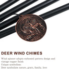 Wind Chimes for Outside, Deer Deep Tone Vintage Wind Chime Outdoor Clearance, Sympathy/Memorial/Festivals/Birthday Gift for Mom Dad Grandma, Home Garden Patio Decor (32" Deer)