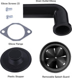 Waste Maid 10-US-WM-258-3B Garbage Disposal Anti-Jam Stainless Steel Food Waste Grinding System, 1/2 HP Mid Duty, Black