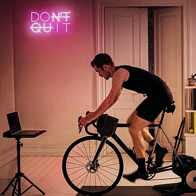 Don't Quit LED Neon Sign for Wall Decor, DO IT Neon Lights Party Decorations, USB Powered Switch Lighting Adjustable for Office, Gym, Man Cave, Gamer Room Decor