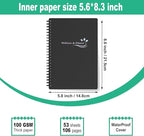 Wellness Planner & Fitness Log - Daily Diet & Health Journal with Weight Loss, Wellness Journal Notebook for Tracking Fitness, Sleep, Nutrition, Meal, Habits, A5(5.8 x 8.6 inch) (Black Silvery)