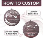 Personalized Memorial Wind Chime, Metal Wind Chime Deep Tone, Wind Chimes for Loss of Loved One, Sympathy Gift Loss of Mom Dad or Loved One, Decorative Wind Chimes Outdoor