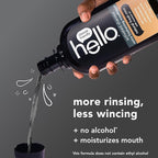Hello Activated Charcoal Extra Freshening Mouthwash, Natural Fresh Mint and Coconut Oil, Fluoride Free, Alcohol Free, Vegan, SLS Free and Gluten Free, 16 Fl Oz (Pack of 3)