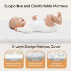 Baby Bassinet Bedside Crib, 3-in-1 Baby Bassinet Bedside Sleeper with Mattress and Soft, Breathable Sheet, Full-Mesh Sides, 6-Height Adjustable, Stable and Secure Crib for Newborns
