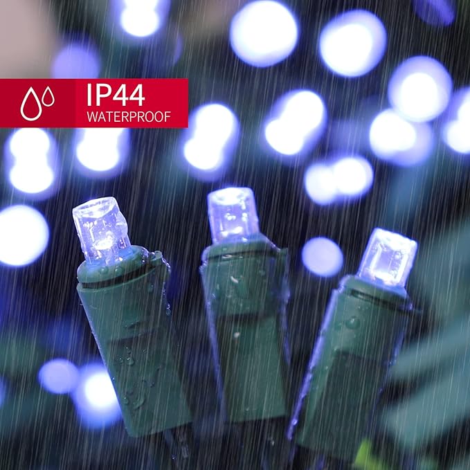 100 Count Cool White -String Lights - 21.6FT LED Christmas Lights, Mini led Lights for Indoor Outdoor Home Holiday Party Wedding Independence Day Decoration