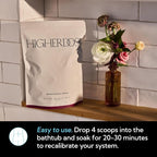 HigherDOSE Serotonin SOAK - Potent Magnesium Flakes with Stress Relief Essential Oils & Apple Cider Vinegar - Relaxing Bath Salts to Maintain Serotonin Levels and Muscle & Nerve Relief (32 Ounce)
