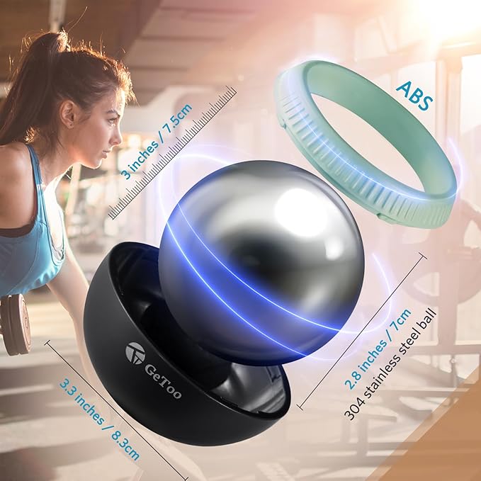 Cryosphere Cold Massage Roller Ball - 2.8 Inch Ice Massage Ball for Deep Tissue, 6 Hours Cold Therapy, Detachable Rolling Ball, Sage and Black