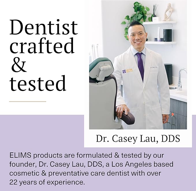 Elims Nano Hydroxyapatite Toothpaste – Fluoride-Free, Xylitol Remineralizing, Whitening Toothpaste for Sensitive Teeth, SLS-Free, Lavender Vanilla Mint Favlor for Adults & Kids, 4oz