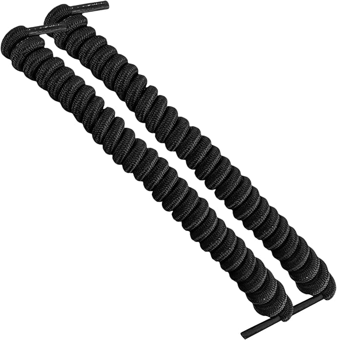 FOOTMATTERS Curly No Tie Shoe Laces - Elastic Spring Laces