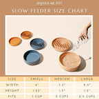 The Slowdown Bowl Silicone Slow Feeder for Dogs & Puppies, Slow Eating, Modern Lick Mat Design, Reduces Gulping, Fits 2 Cups 7.5” Across x 1.5” Tall, Mealtime Challenge, Medium-Tan
