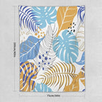 ICMOLYYENLO Tropical Palm Leaves Wall Tapestry, Wall Art for Room Decoration Beautiful Wall Hanging for Bedroom Living Room Dormitory Apartment 60x60 Inch