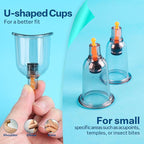 Cupping Kit for Massage Therapy, Silicone Physical Chinese Therapy Cupping Set at Home, Professional Muscle Cupping Tool with Pump & Vacuum Cups for Cellulite Reduction