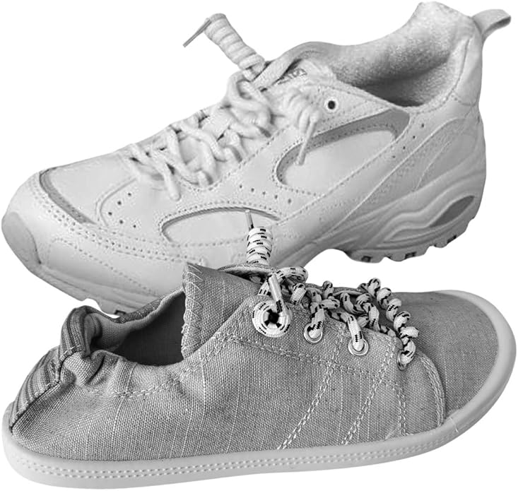 FOOTMATTERS Curly No Tie Shoe Laces - Elastic Spring Laces