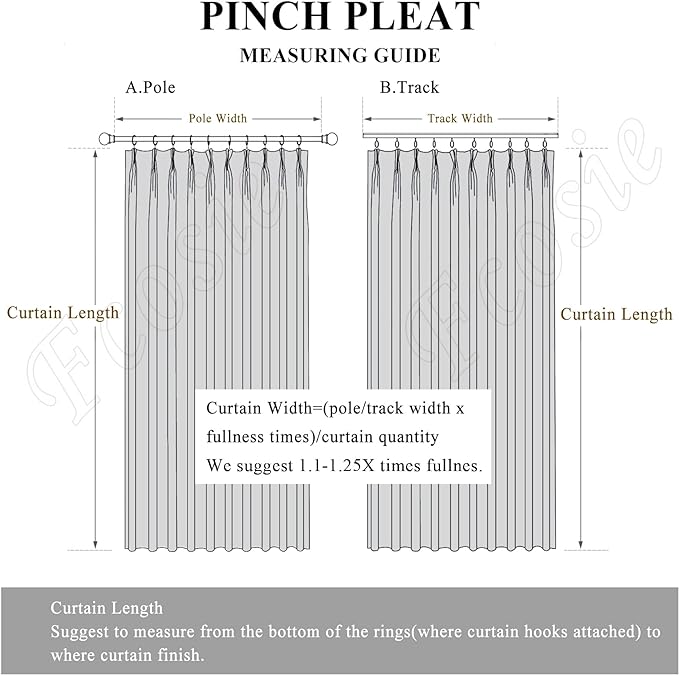 150 Inches Extra Wide Room Divider Draperies, Pinch Pleat Drapes, Absolutely Blackout Sliding Door Drapery, Total Privacy Ceiling Track Curtains, 150" W by 102" L, Taupe (1 Panel)