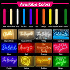 Custom UV Printed Logo Neon Sign - Personalized Business LED Name Light for Salon, Shop, Bar, Office, Nails, Beauty Studio Wall Decor Grand Opening