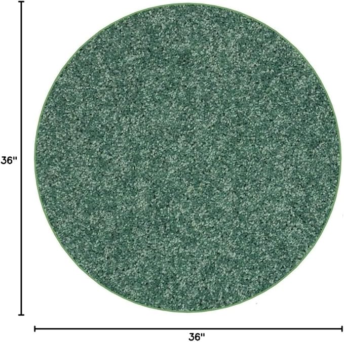 KOECKRITZ Soft and Colorful Kids Classroom Area Rugs (Passes Flammability Pill Test) Many Sizes and Bright Colors to Select from (3' Round, Froggy)