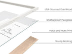 HAUS AND HUES Standalone White Oak Frame Set of 6-5x7
