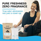 NonScents Shoe Deodorizer 4-Pack (8 Count) - Odor Eliminator, Air Freshener, Smell Absorber, Scent Remover for Shoes, Gym Bags, Soccer Cleats, Closets, Pet Area, Reusable - Shoe Deodorant