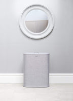 Joseph Joseph Tota 90 liter/23.8 gallon Laundry Hamper Separation Basket with lid, 2 Removable Washing Bags with Handles - Gray